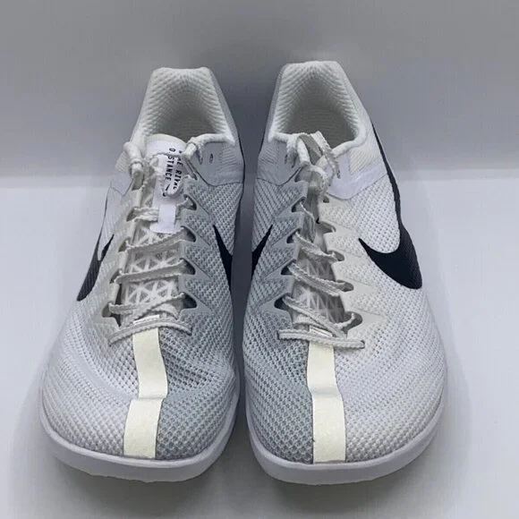 Nike Zoom Rival Shoes Mens White Silver Black Track DC8725-100 Size 8 W/SPIKES
